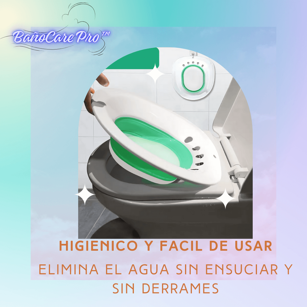 BañoCare Pro™ Baño de Asiento y Bidet Plegable